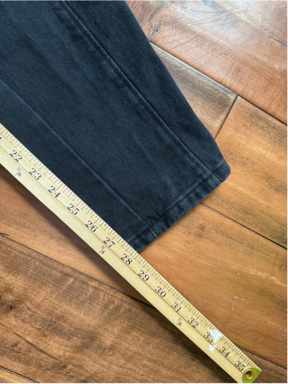 Vintage Black Tapered High Rise Pants Minimalist Workwear - Picture 12 of 13